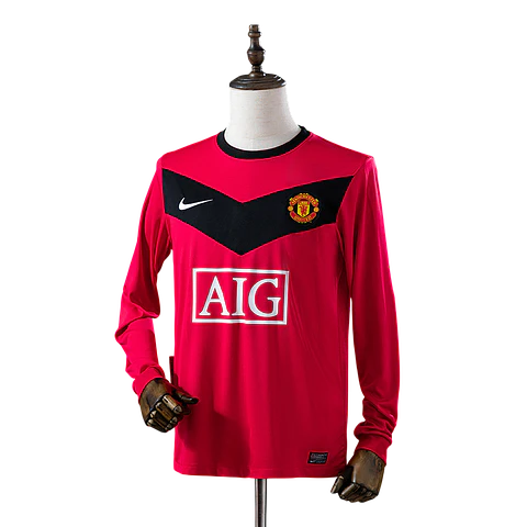 Manchester United - Camisola Principal 09/10 Retro Manga Comprida