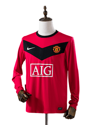 Manchester United - Camisola Principal 09/10 Retro Manga Comprida