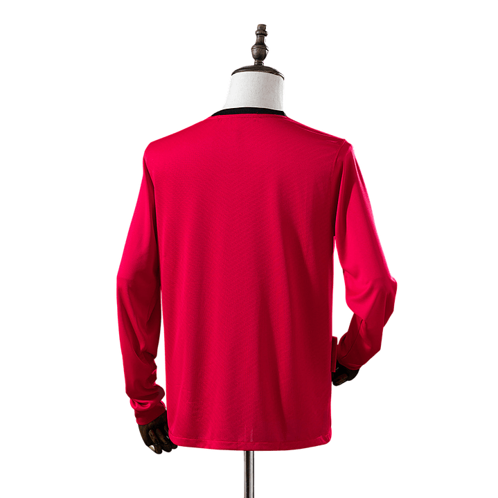 Manchester United - Camisola Principal 09/10 Retro Manga Comprida 2