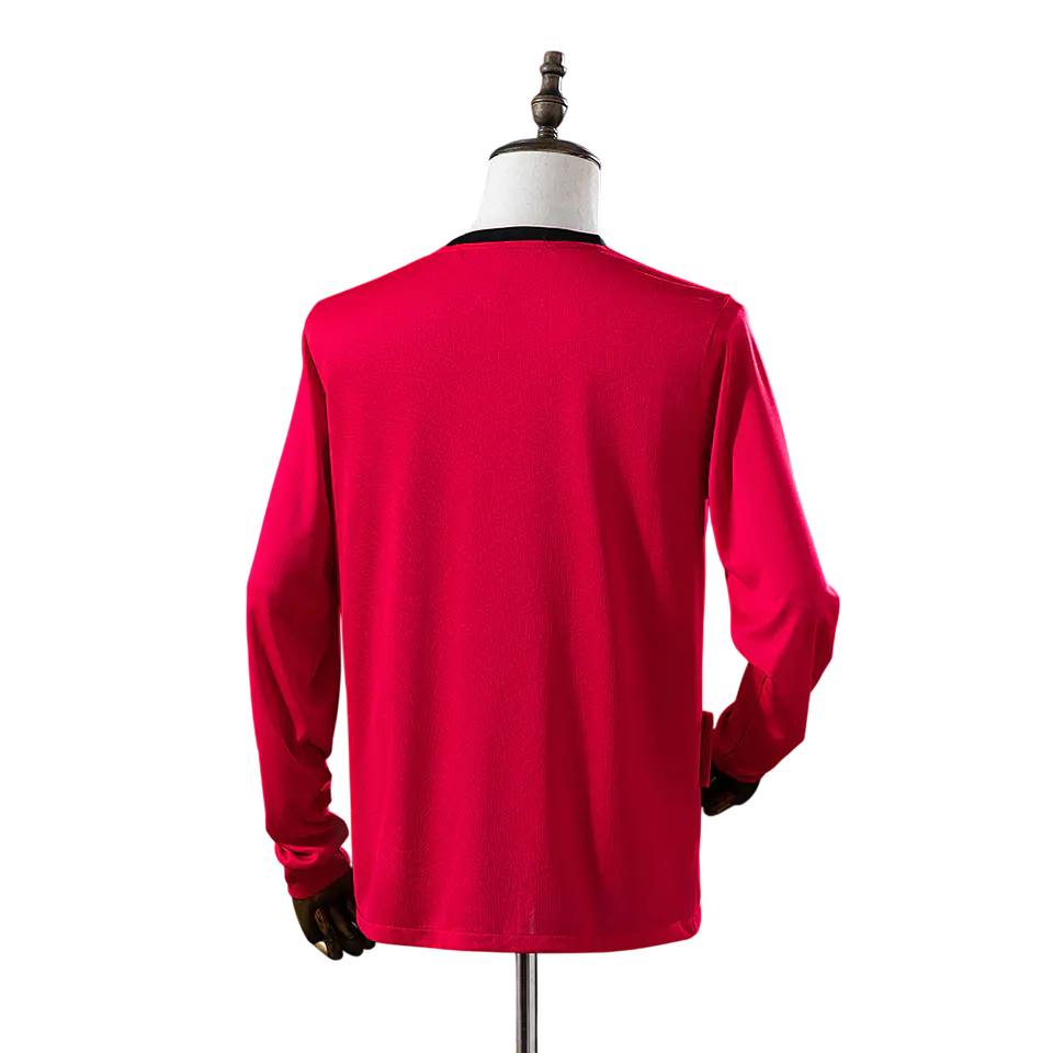 Manchester United - Camisola Principal 09/10 Retro Manga Comprida 2