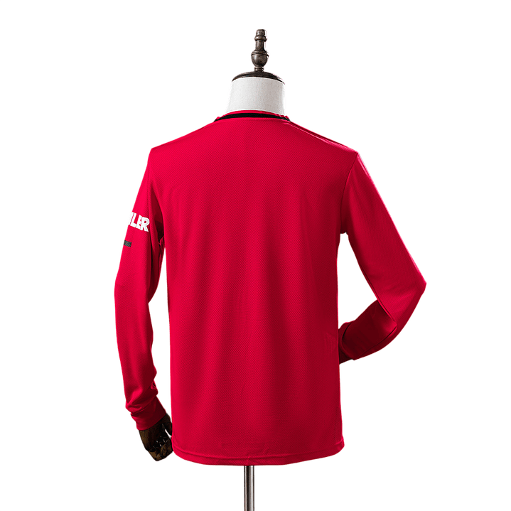 Manchester United - Camisola Principal 19/20 Retro Manga Comprida 2