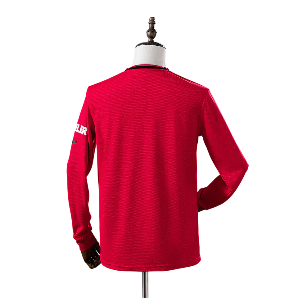 Manchester United - Camisola Principal 19/20 Retro Manga Comprida 2