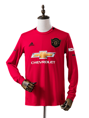 Manchester United - Camisola Principal 19/20 Retro Manga Comprida