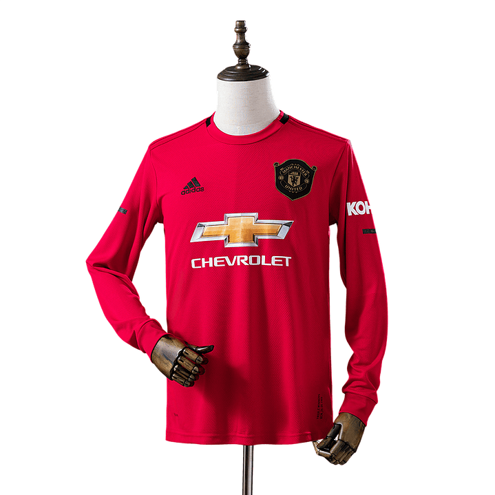 Manchester United - Camisola Principal 19/20 Retro Manga Comprida 1