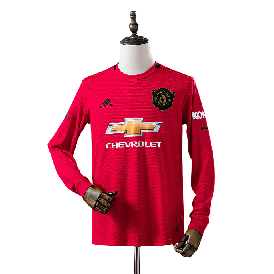 Manchester United - Camisola Principal 19/20 Retro Manga Comprida 1