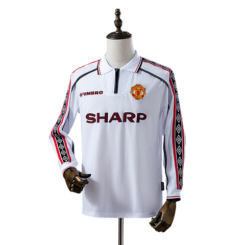 Manchester United - Camisola Secundária 98/99 Retro Manga Comprida
