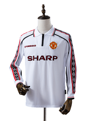 Manchester United - Camisola Secundária 98/99 Retro Manga Comprida