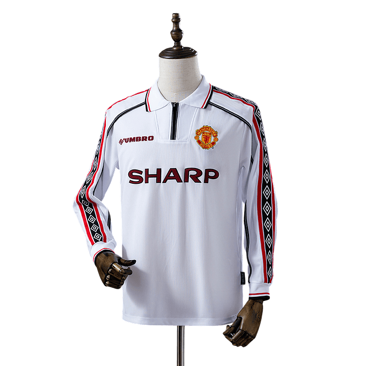 Manchester United - Camisola Secundária 98/99 Retro Manga Comprida 1