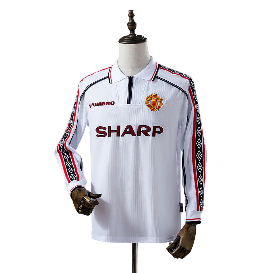 Manchester United - Camisola Secundária 98/99 Retro Manga Comprida 1
