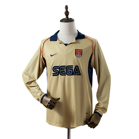 Arsenal - Camisola Secundária 01/02 Retro Manga Comprida