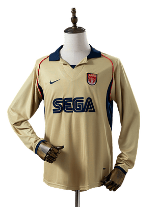 Arsenal - Camisola Secundária 01/02 Retro Manga Comprida
