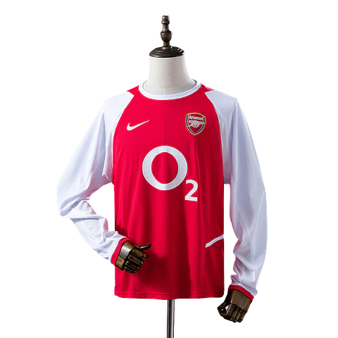 Arsenal - Camisola Principal 04/05 Retro Manga Comprida