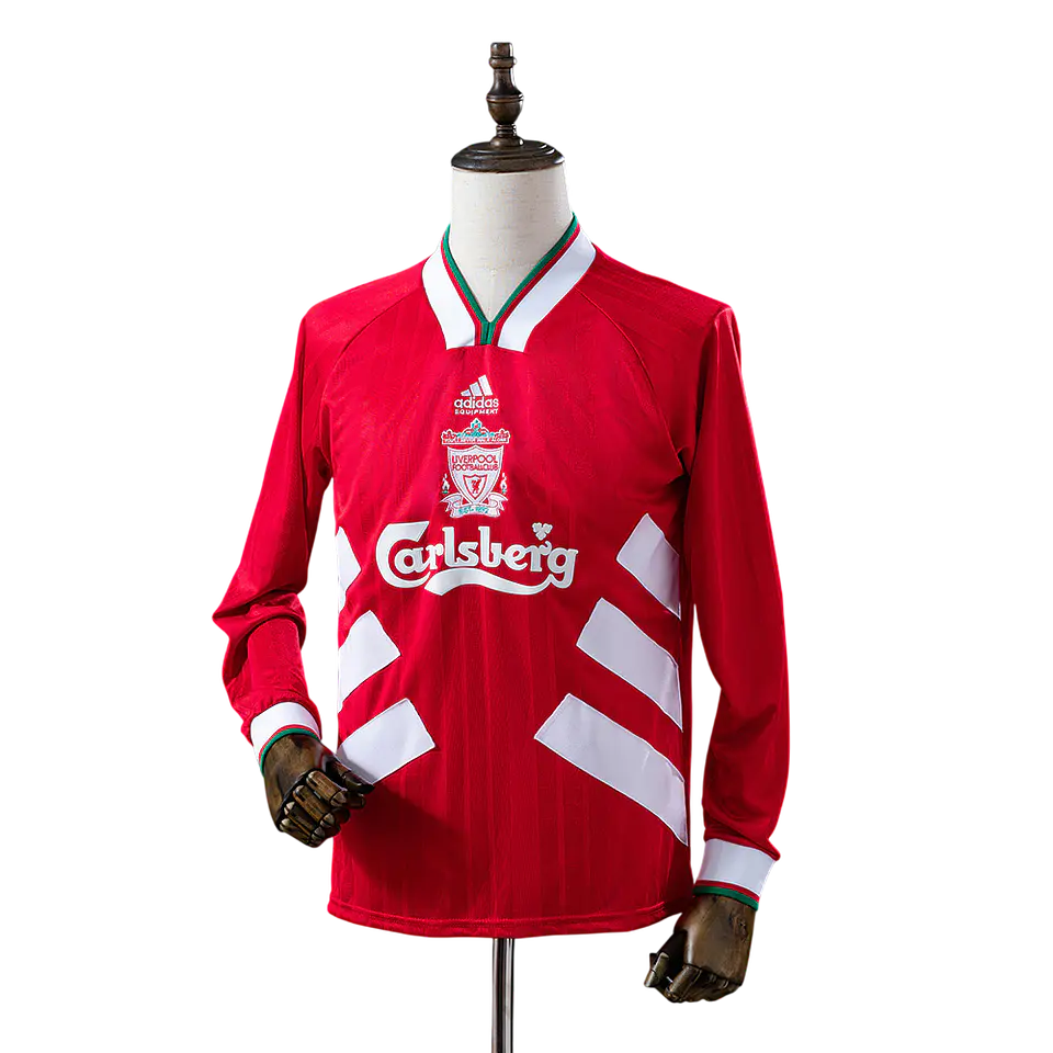 Liverpool - Camisola Principal 93/95 Retro Manga Comprida  1