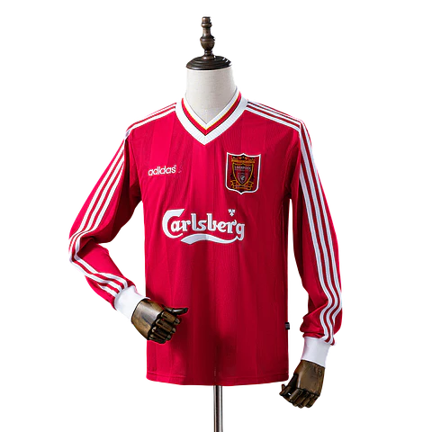 Liverpool - Camisola Principal 95/96 Retro Manga Comprida