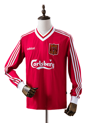 Liverpool - Camisola Principal 95/96 Retro Manga Comprida