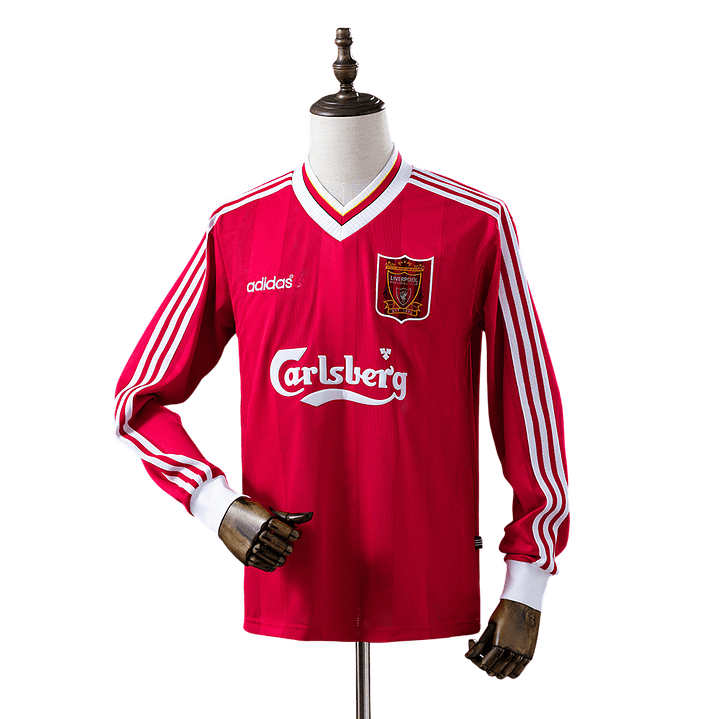 Liverpool - Camisola Principal 95/96 Retro Manga Comprida 1