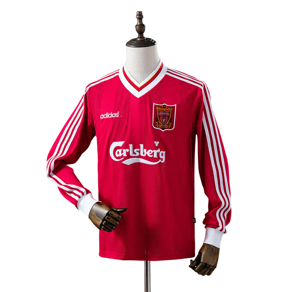 Liverpool - Camisola Principal 95/96 Retro Manga Comprida 1
