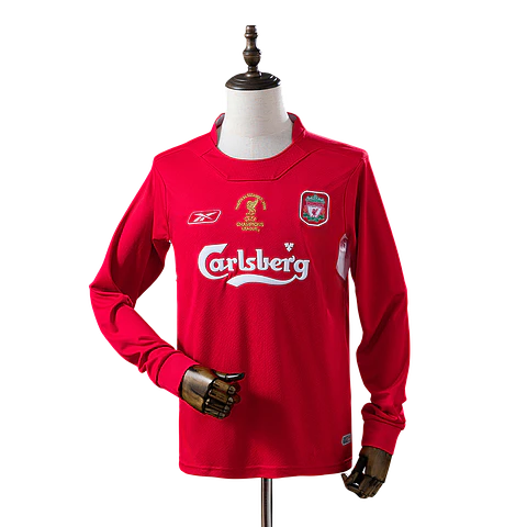 Liverpool - Camisola Final Champions League 04/05 Retro Manga Comprida