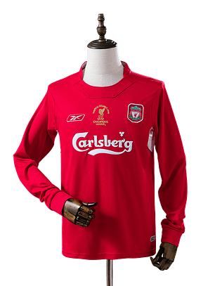 Liverpool - Camisola Final Champions League 04/05 Retro Manga Comprida