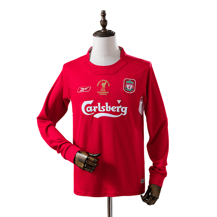 Liverpool - Camisola Final Champions League 04/05 Retro Manga Comprida 1