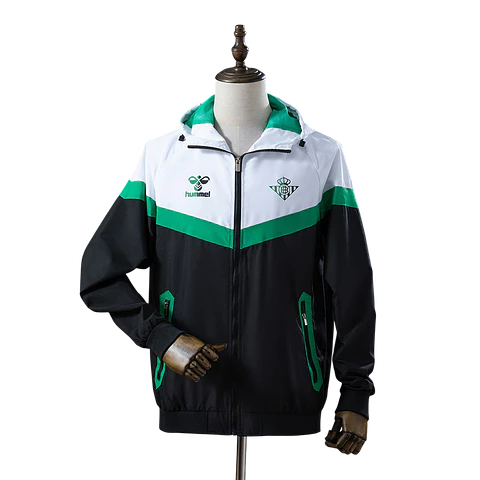 Betis - Casaco Preto, Branco e Verde