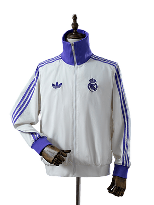 Real Madrid - Casaco Originals x Beckenbauer - Branco e Roxo