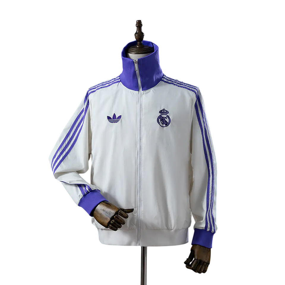 Real Madrid - Casaco Originals x Beckenbauer - Branco e Roxo 1