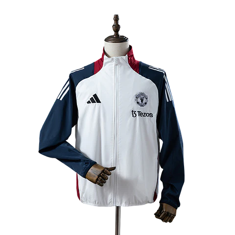 Manchester United - Casaco Branco e Azul Marinho
