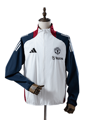 Manchester United - Casaco Branco e Azul Marinho