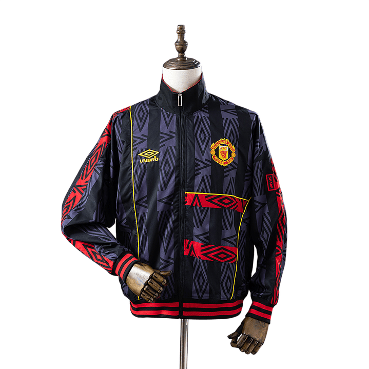 Manchester United - Casaco Preto e Vermelho 92/94 1