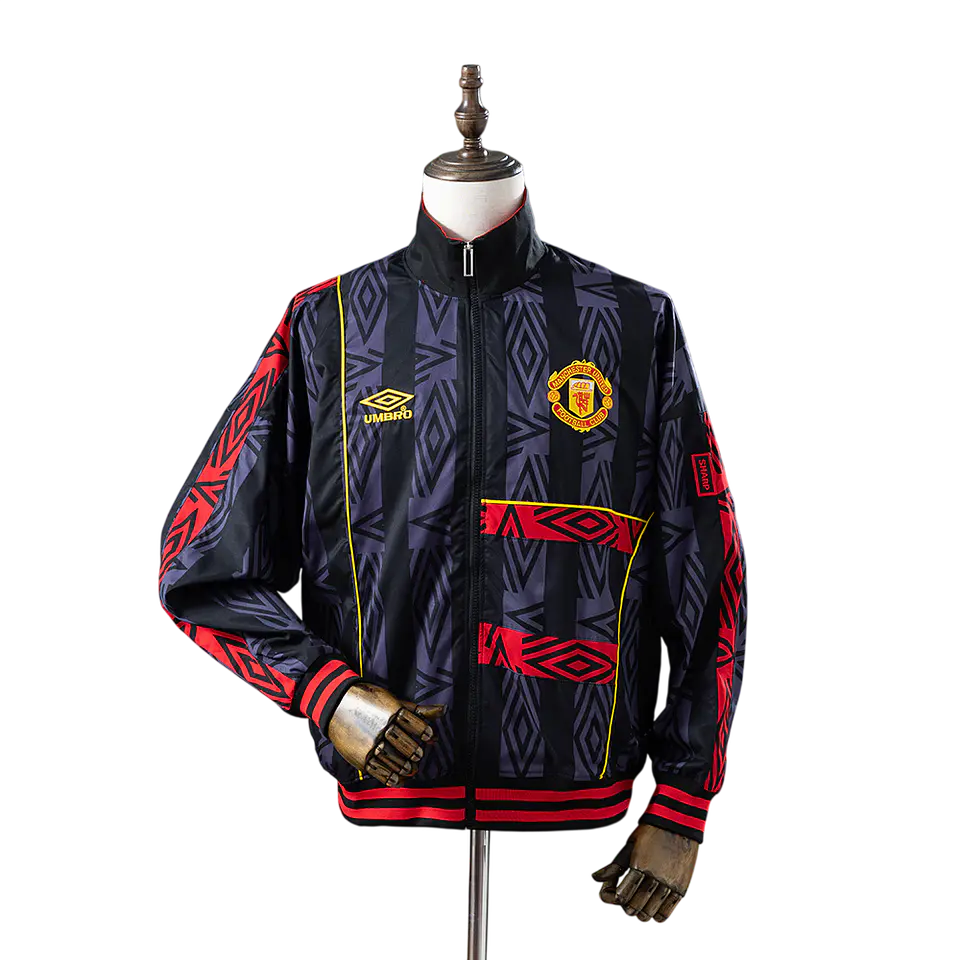 Manchester United - Casaco Preto e Vermelho 92/94 1