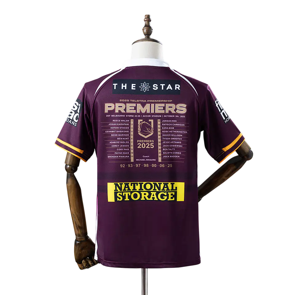 Brisbane Broncos - Camisola Edição Campeão 2025 2