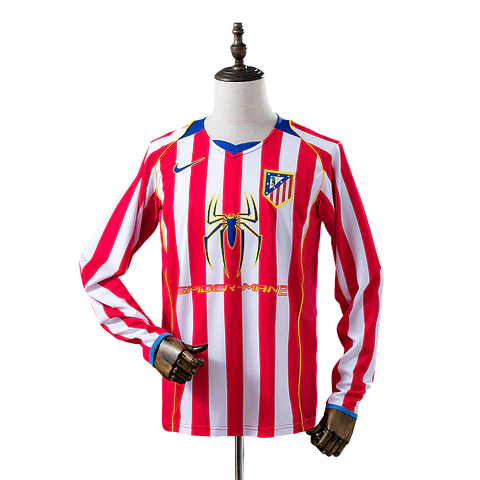 Atlético Madrid - Camisola Principal 04/05 Retro Manga Comprida