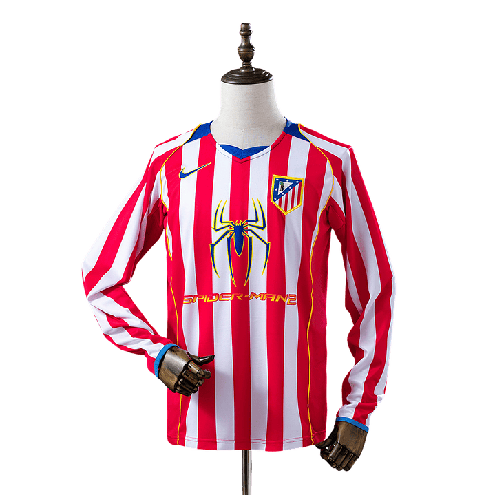 Atlético Madrid - Camisola Principal 04/05 Retro Manga Comprida 1