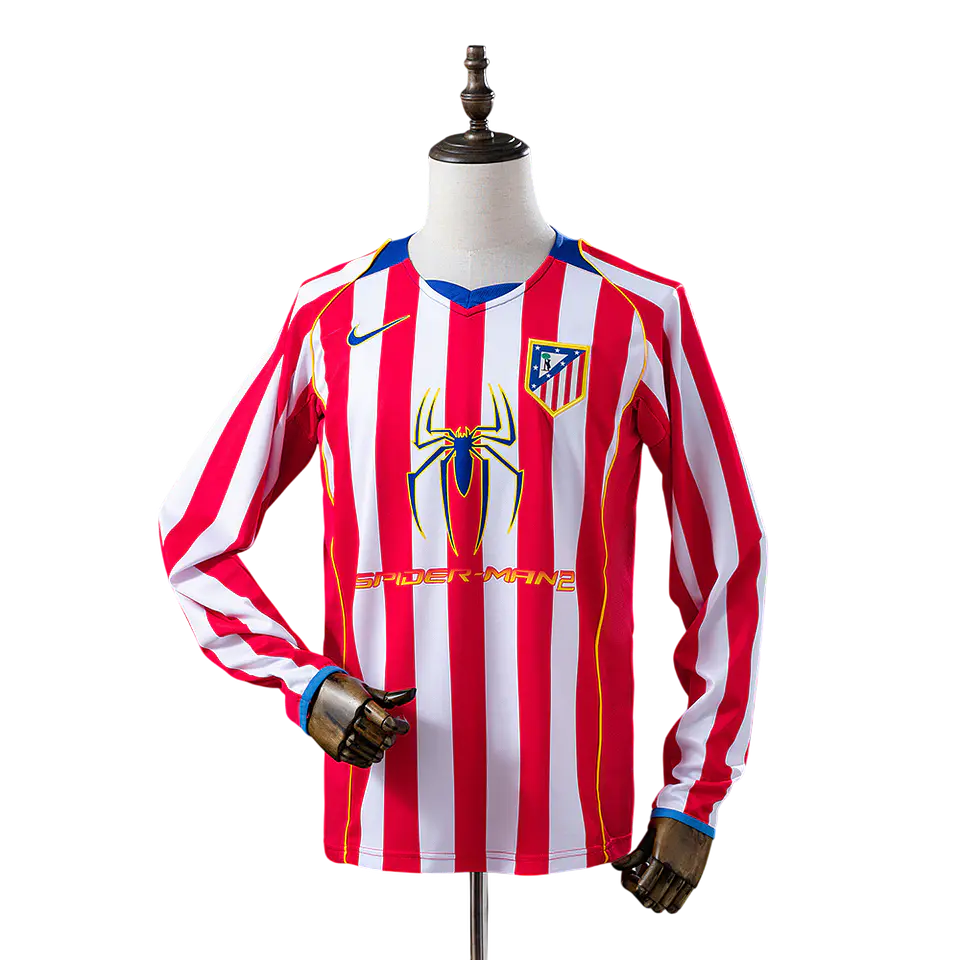 Atlético Madrid - Camisola Principal 04/05 Retro Manga Comprida 1