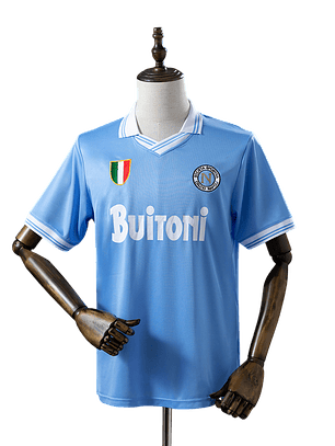 Nápoles - Camisola Principal 86-87 Retro