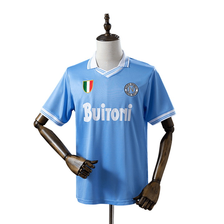 Nápoles - Camisola Principal 86-87 Retro 1