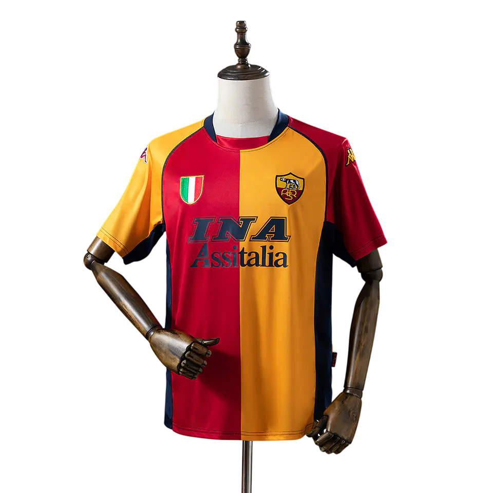 Roma - Camisola Principal Liga dos Campeões 01/02 Retro 1