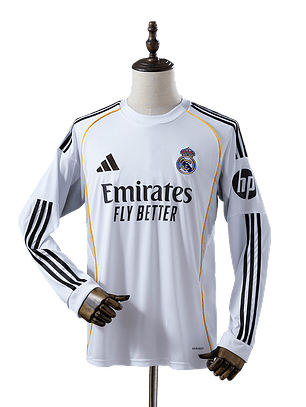 Real Madrid - Camisola Principal 25/26 Manga Comprida