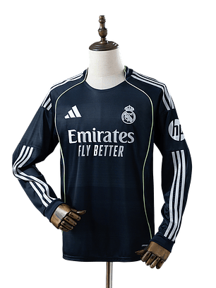 Real Madrid - Camisola Secundária 25/26 Manga Comprida