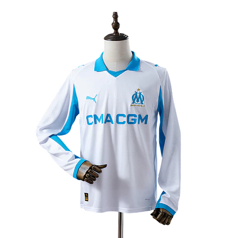 Olympique de Marseille - Camisola Principal 25/26 Manga Comprida