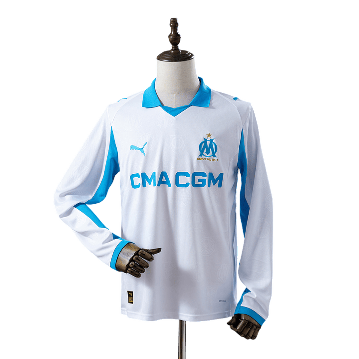 Olympique de Marseille - Camisola Principal 25/26 Manga Comprida 1