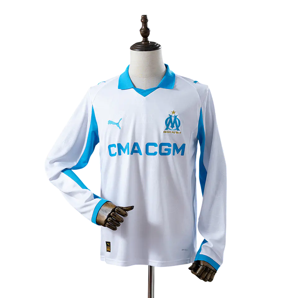 Olympique de Marseille - Camisola Principal 25/26 Manga Comprida 1