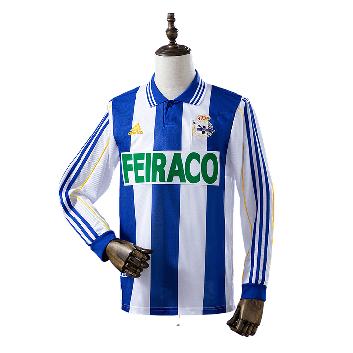 Deportivo La Coruña - Camisola Principal 99/00 Retro Manga Comprida 1