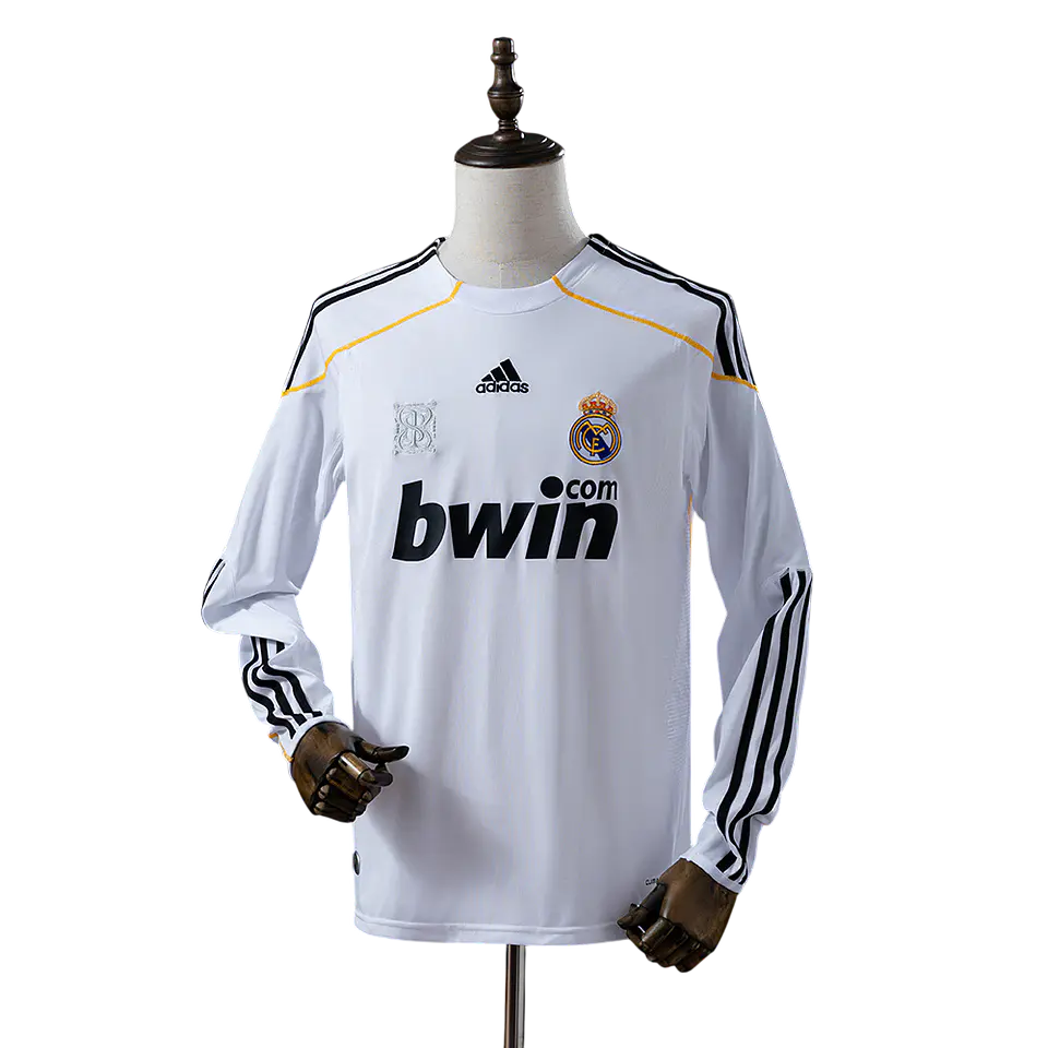 Real Madrid - Camisola Principal 09/10 Retro Manga Comprida 1