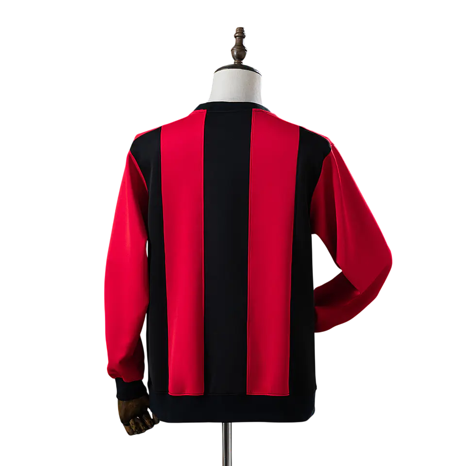 Ac Milan - Camisola Sweat Vermelha e Preta 25/26 2
