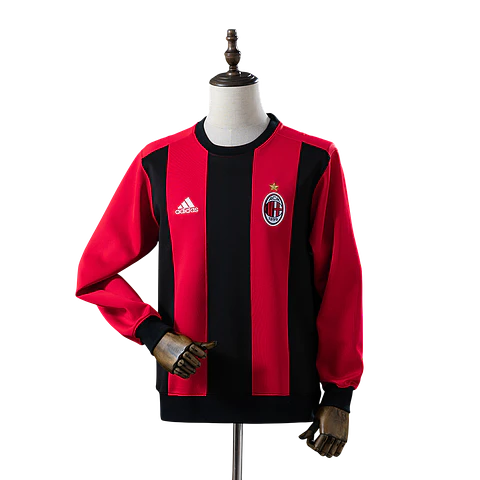 Ac Milan - Camisola Sweat Vermelha e Preta 25/26