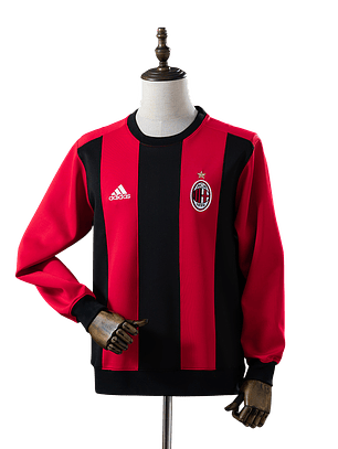 Ac Milan - Camisola Sweat Vermelha e Preta 25/26