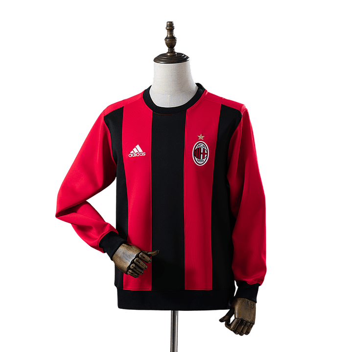 Ac Milan - Camisola Sweat Vermelha e Preta 25/26 1