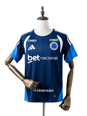 Cruzeiro - Camisola Azul Escuro de Treino 2026 - Com Patrocínios